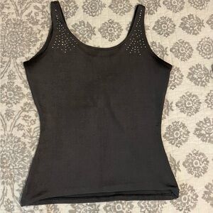 Gray sequin tank top